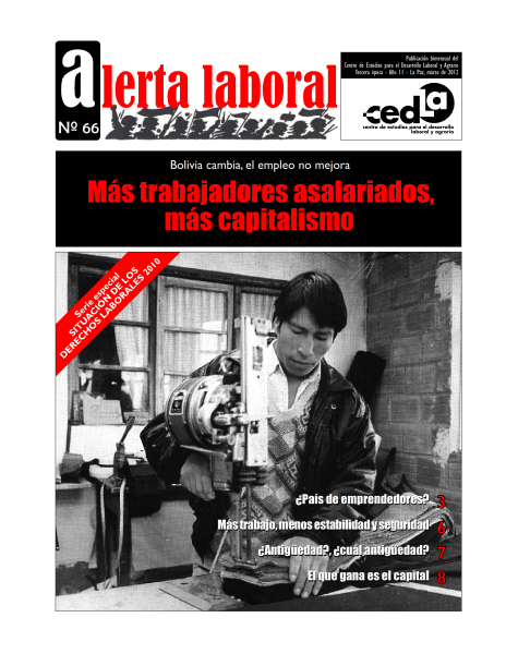 Alerta Laboral 66: Más trabajadores asalariados, más capitalismo